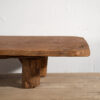 Mesa baja antigua de madera maciza (c.1920) #5 - Imagen 8