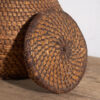 Antique basket with lid (c.1920) #3 - Image 5