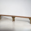 Ancien banc long en bois massif (c.1920) #25