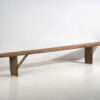 Ancien banc en bois massif vert (c.1920) #26