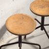 Industrial style round stools (c.1950). Set of 4 pieces - Image 6
