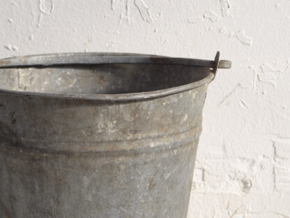Antique metal buckets (c.1920). Set of 2 pieces - Image 5