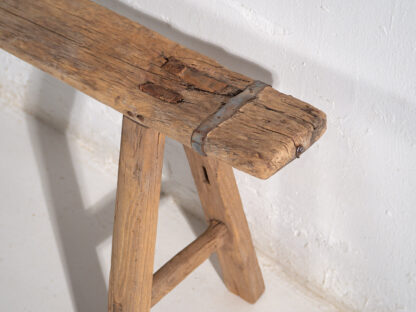 Banc ancien de style wabi sabi (c.1870) #65 – Image 10