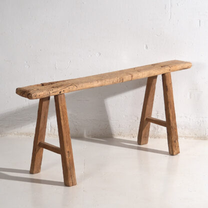 Banc ancien de style primitif (c.1870) #70