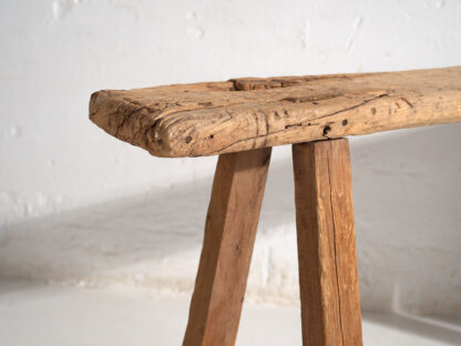 Banc ancien de style primitif (c.1870) #70 – Image 6