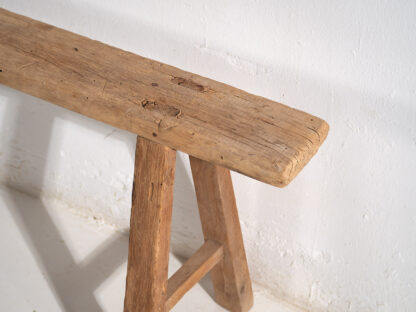 Banc ancien de style primitif (c.1870) #70 – Image 10