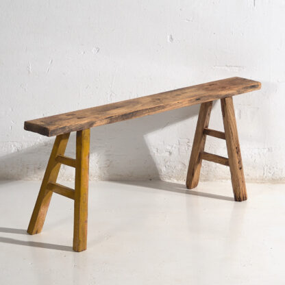 Banc de pied de lit ancien (c.1870) #72