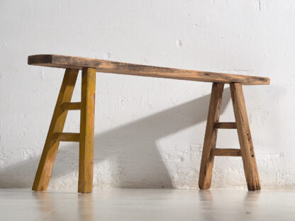 Banc de pied de lit ancien (c.1870) #72