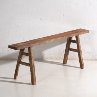 Antiguo banco de madera maciza (c.1870) #74