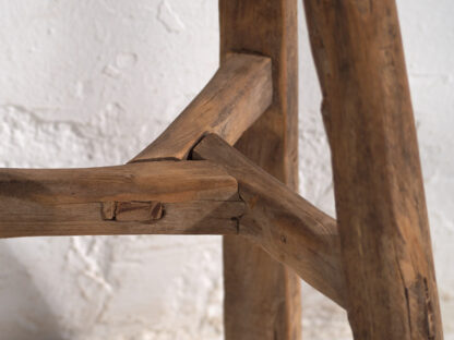 Antique handmade stool (c.1900) #12 - Image 5