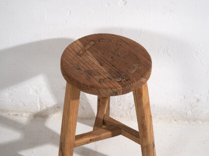 Antique primitive style stool (c.1900) #14 - Image 3