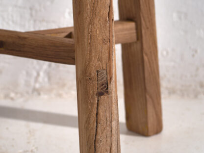 Antique primitive style stool (c.1900) #14 - Image 7