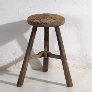 Taburete primitivo antiguo (c.1920) #17