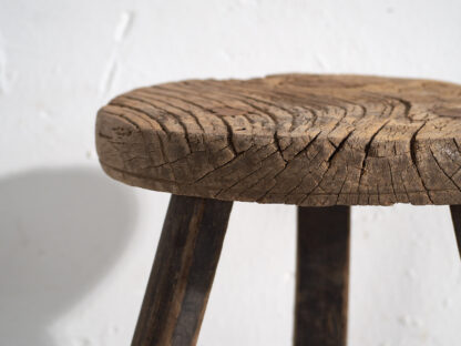 Antique primitive stool (c.1920) #17 - Image 5
