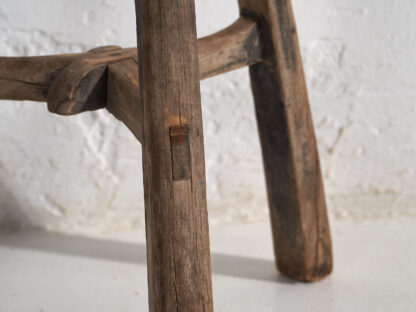 Antique primitive stool (c.1920) #17 - Image 7