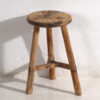 Antiguo taburete de madera maciza (c.1900) #24