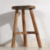 Antiguo taburete de madera maciza (c.1900) #24