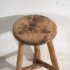 Antiguo taburete de madera maciza (c.1900) #24 - Imagen 3