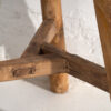 Antiguo taburete de madera maciza (c.1900) #24 - Imagen 5