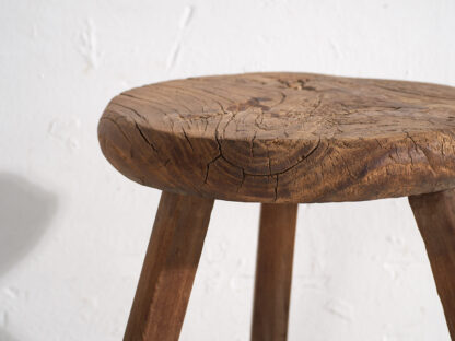 Antique wabi sabi style stool (c.1900) #25 - Image 5