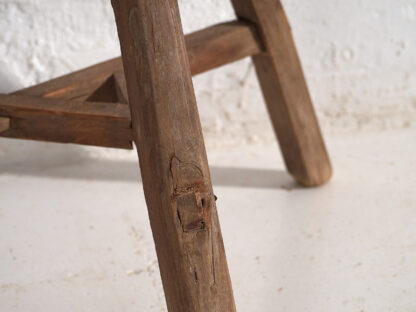 Antique wabi sabi style stool (c.1900) #25 - Image 7