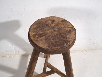 Antique primitive stool (c.1900) #28 - Image 3