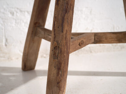Antique primitive stool (c.1900) #28 - Image 6