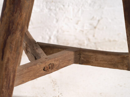Antique primitive stool (c.1900) #28 - Image 7