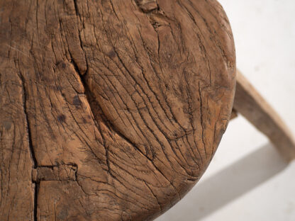 Antique round stool (c.1920) #9 - Image 5