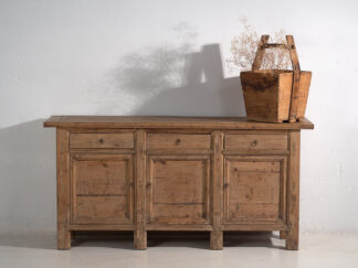 Antique oriental sideboard with three doors (c.1900) #1