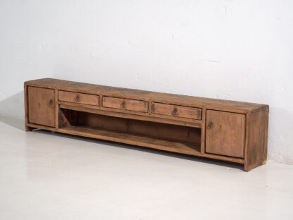 Antiguo mueble TV de madera maciza (c.1900) #20