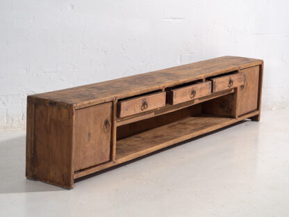 Antiguo mueble TV de madera maciza (c.1900) #20