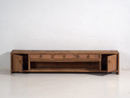 Antiguo mueble TV de madera maciza (c.1900) #20