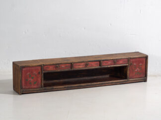 Mueble TV antiguo de color rojo (c.1900) #28