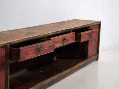 Antique red TV cabinet (c.1900) #28 - Image 9