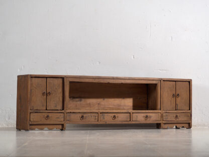 Antiguo mueble TV de madera maciza (c.1900) #30