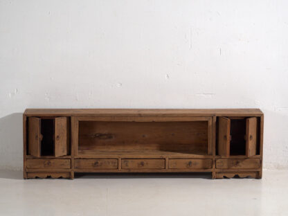 Antiguo mueble TV de madera maciza (c.1900) #30