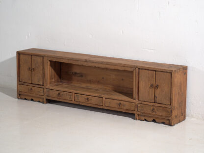 Antiguo mueble TV de madera maciza (c.1900) #30