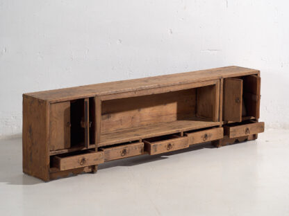 Antiguo mueble TV de madera maciza (c.1900) #30