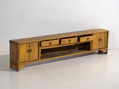 Antique yellow TV cabinet (c.1900) #33