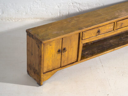 Antique yellow TV cabinet (c.1900) #33 - Image 4