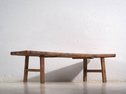 Mesa baja antigua de estilo wabi sabi (c.1900) #37