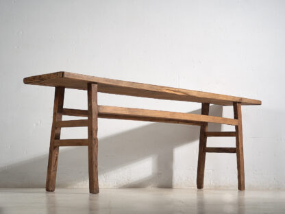 Antique solid wood console table (c.1900) #38