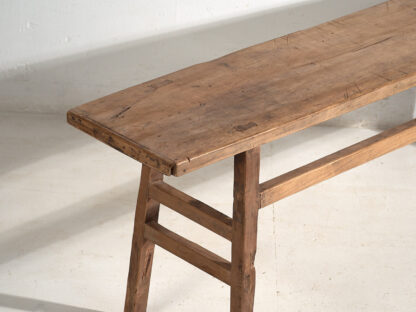 Antique solid wood console table (c.1900) #38 - Image 4