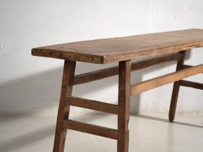 Antique solid wood console table (c.1900) #38 - Image 6