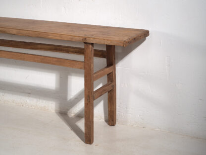 Antique solid wood console table (c.1900) #38 - Image 9
