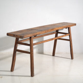 Antique solid wood high table (c.1900) #42