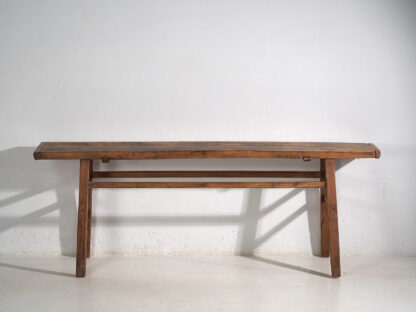 Antique solid wood high table (c.1900) #42
