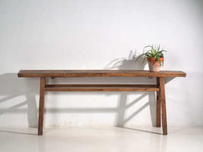 Antique solid wood high table (c.1900) #42
