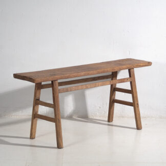 Mesa consola antigua de madera maciza (c.1920) #44